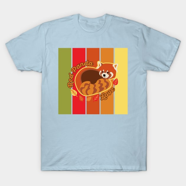 Red Panda Love 2.0 T-Shirt by meganyiu